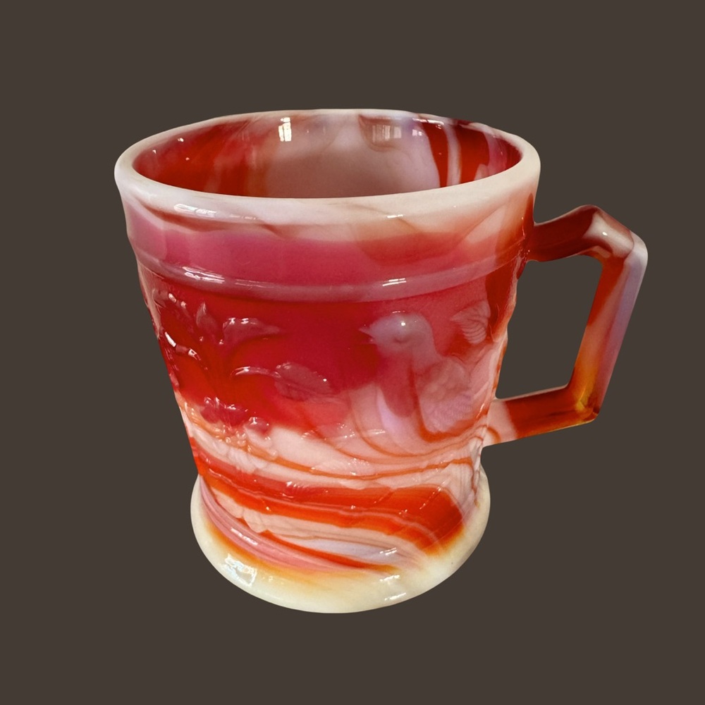 Vintage Imperial Slag Glass Mug